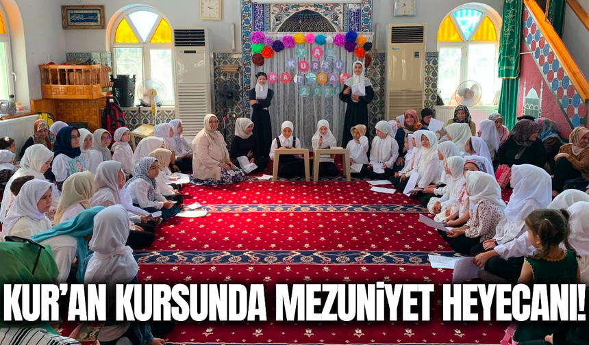 Yunusemre’de Yaz Kur’an Kursu coşkusu mezuniyetle taçlandı