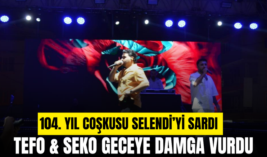 Selendi’de meydan doldu taştı! Tefo & Seko sahnede