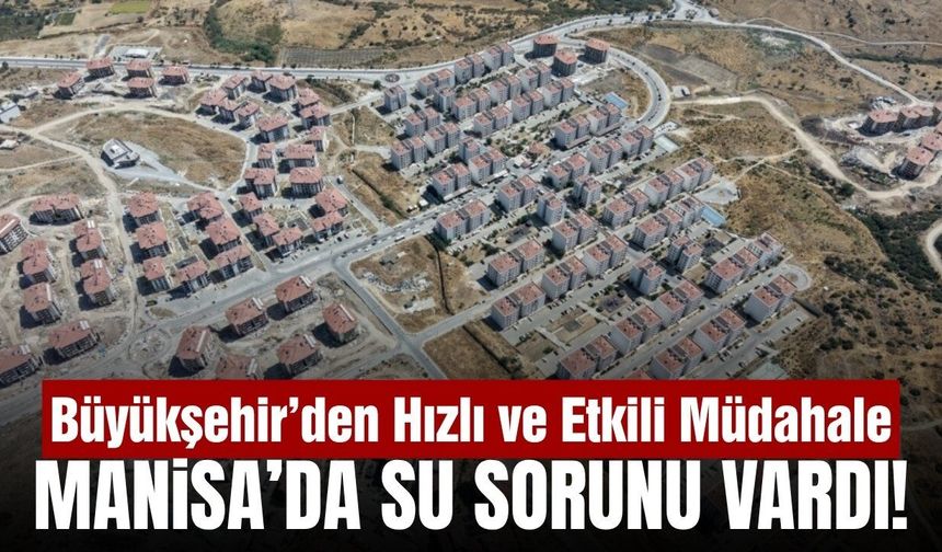 Akgedik TOKİ’de su sorununa karşı kapsamlı çalışma