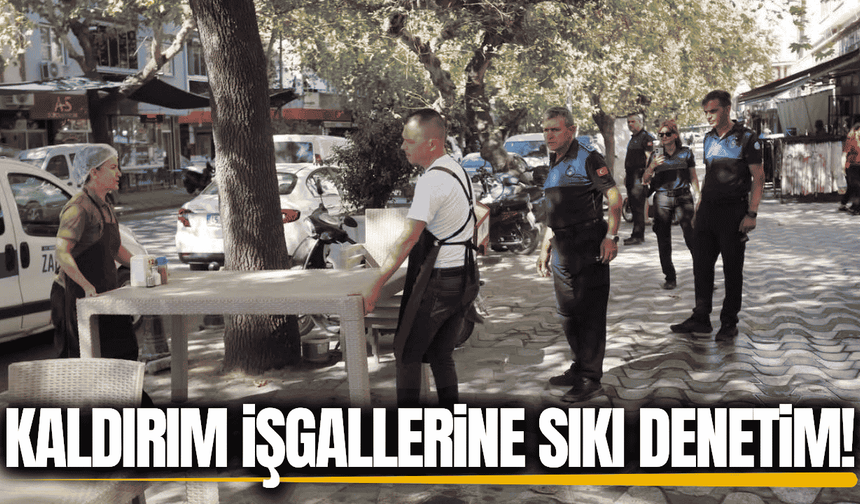 Akhisar'da kaldırım işgallerine geçit yok!