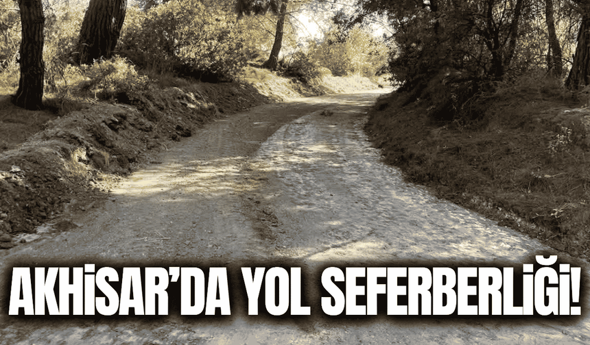 Akhisar'da yol çalışmaları sürüyor!