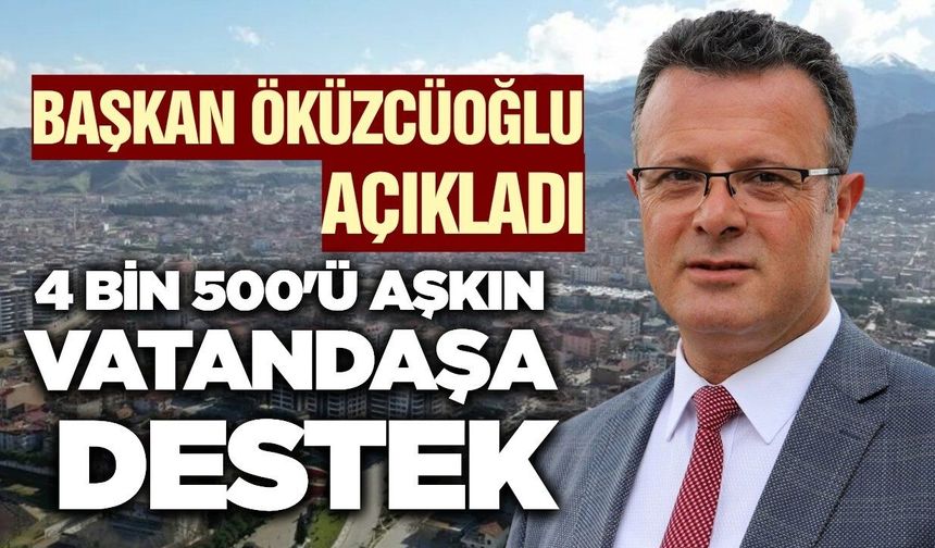 Başkan Öküzcüoğlu’ndan sosyal belediyecilik vurgusu