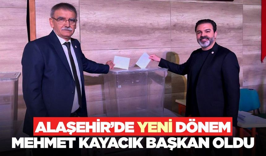 Alaşehir Yeni Parti’de Yeni İlçe Başkanı Mehmet Kayacık Oldu