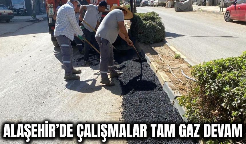 Alaşehir'de ekipler sahada: Çalışmalar aralıksız sürüyor!