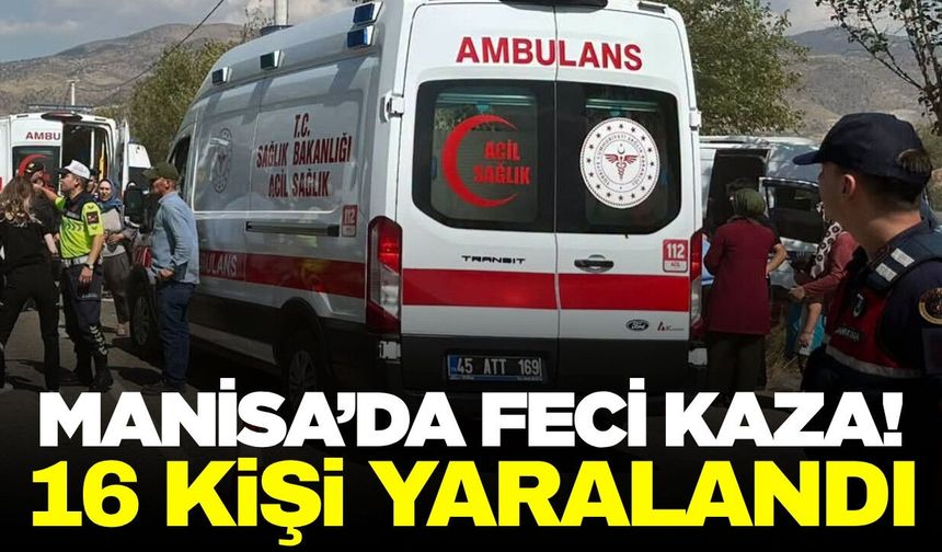 Alaşehir’de İşçi Servisi Ağaca Çarptı: 16 Yaralı
