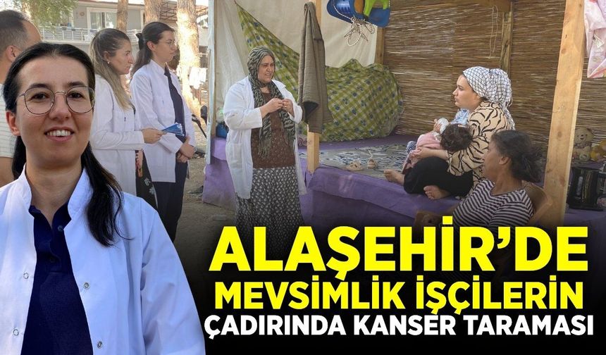 Alaşehir'de üzüm işçileri unutulmadı: Hizmet ayaklarına geldi