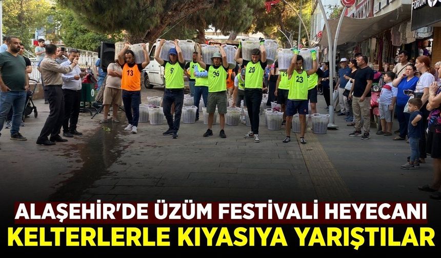 Üzümün başkenti Alaşehir’de geleneksel coşku!