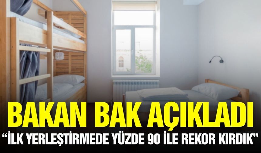 GSB yurtlarında yüzde 90’lık rekor yerleştirme oranı