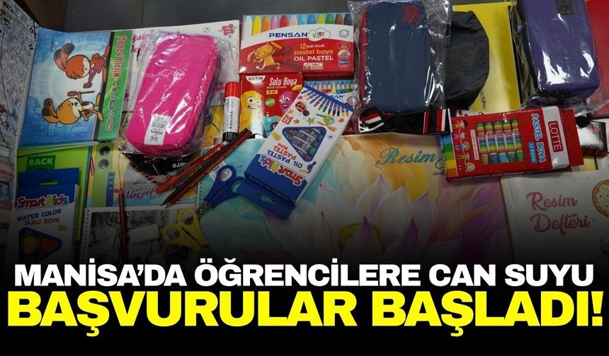 Manisa'da kırtasiye desteği başvuruları başladı!