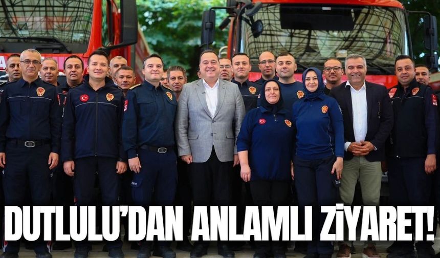 Besim Dutlulu'dan itfaiye personellerine anlamlı ziyaret!