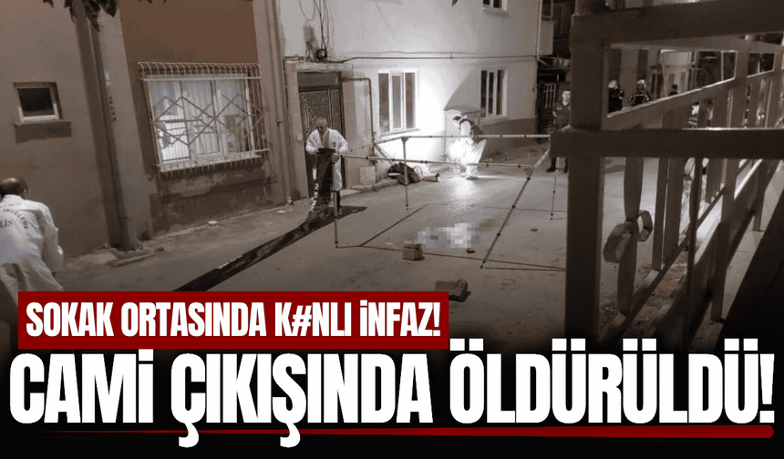 Cami çıkışında silahlı saldırıya uğrayan adam hayatını kaybetti!