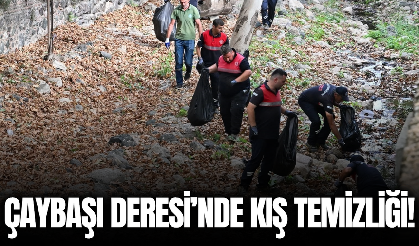 Çaybaşı Deresi’nde Kış Öncesi Kapsamlı Temizlik Çalışması