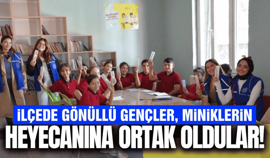 Demirci’de gönüllü gençlerden öğrencilere anlamlı ziyaret!
