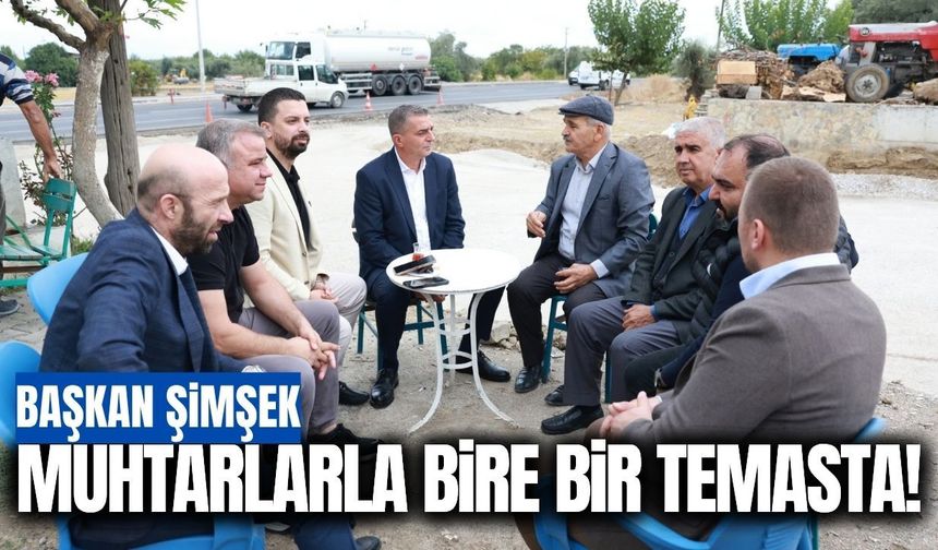 Hakan Şimşek, muhtarlarla bir araya geldi!