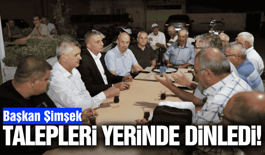 Hakan Şimşek, vatandaşların talep ve sorunlarını yerinde dinledi!