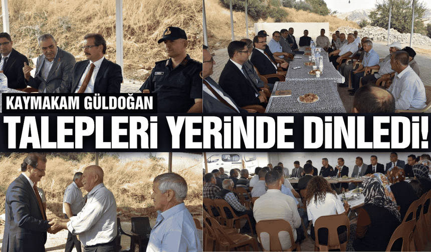 Kaymakam Güldoğan, 2 mahallede vatandaşlarla buluştu!