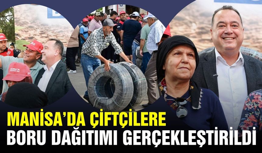 Manisalı üreticiye damlama sulama borusu desteği!