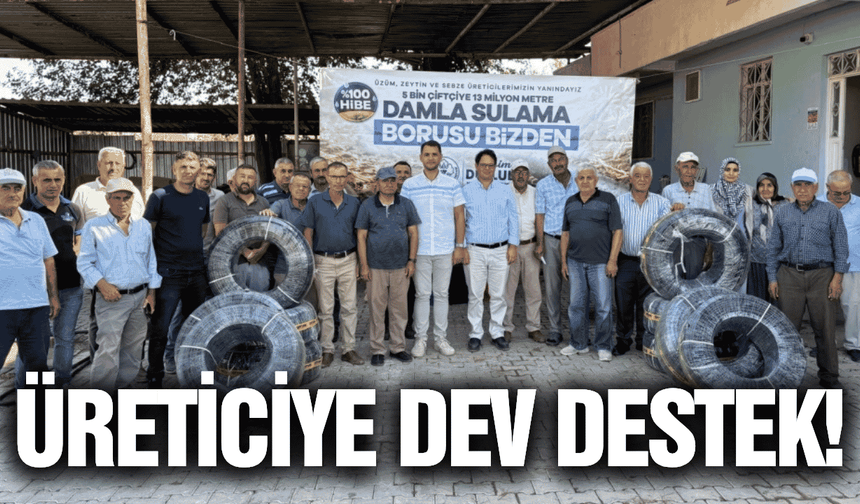 Manisa Büyükşehir’den üreticiye 68 milyon TL’lik sulama desteği!