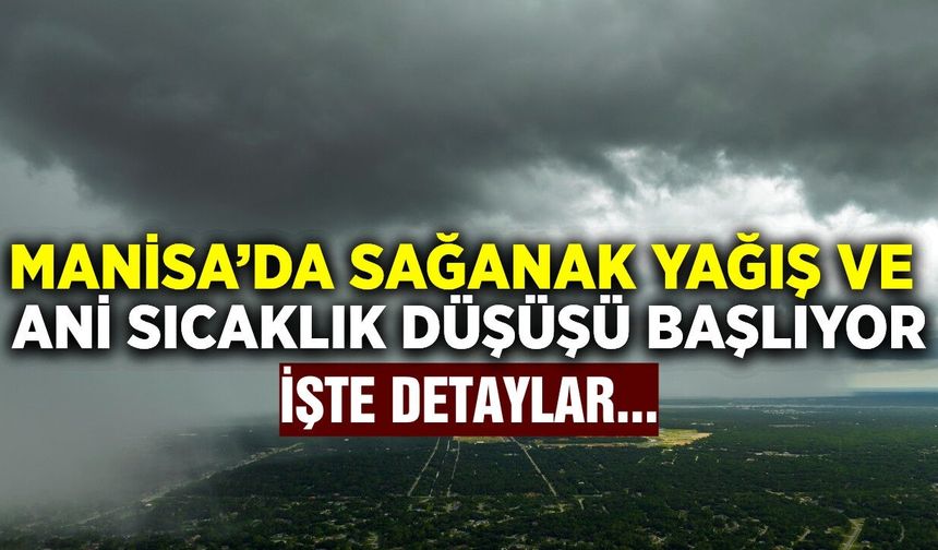 Meteoroloji'den Manisa için peş peşe uyarı!