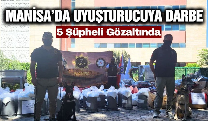 Manisa merkezli Mersin'de uyuşturucu operasyonu! 5 gözaltı
