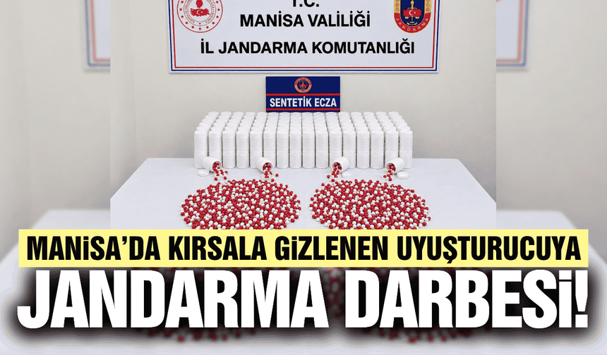 Manisa’da Kırsala Gizlenen 12 Bin 450 Sentetik Hap Ele Geçirildi: 1 Tutuklama