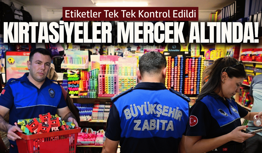 Manisa'da kırtasiyelerde etiket ve kasa fiyatları mercek altında!