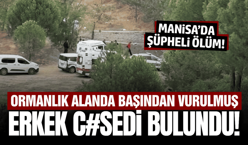 Manisa'da korkunç olay: Başından vurulmuş halde bulundu!