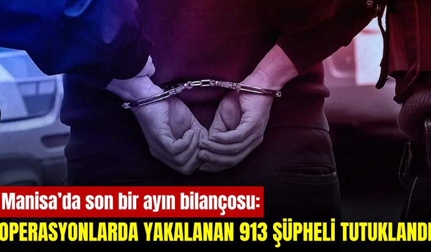 Manisa'daki operasyonlarda binlerce şüpheli yakalandı, çok sayıda silah ele geçirildi