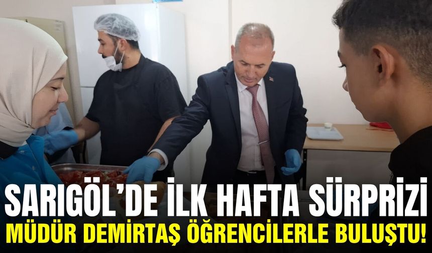 Yıldıray Demirtaş, Sarıgöl’deki öğrencileri yalnız bırakmadı!
