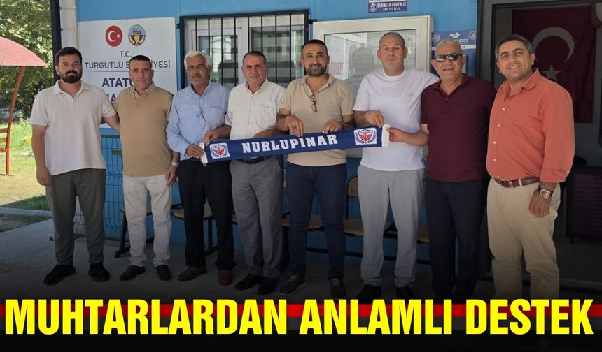 Muhtarlardan Nurlupınarspor’a anlamlı destek