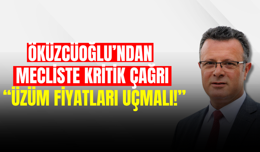 Öküzcüoğlu’ndan üzüm fiyatları için çağrı: “Üzümü uçurmamız gerekiyor”