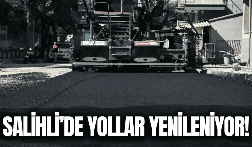 Salihli'de Çiçek Caddesi'nde yollar yenileniyor!