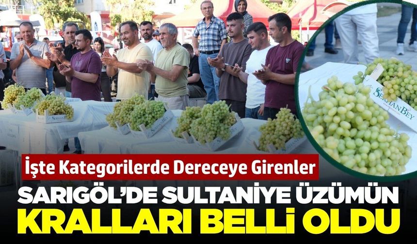 Sarıgöl'ün en iyi sultaniye üzüm üreticileri belirlendi!