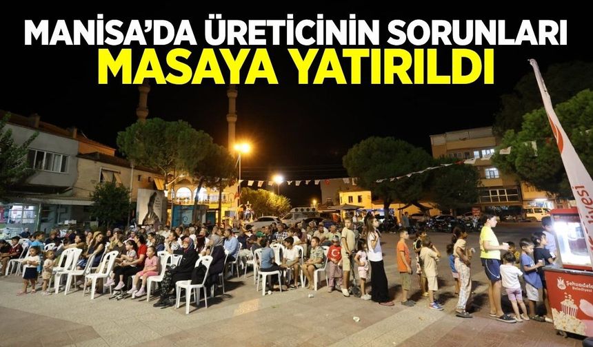 Manisa'da üzüm üreticilerinin sorunları konuşuldu