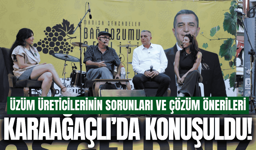 Üzüm üreticilerinin sorunları Karaağaçlı'da masaya yatırıldı
