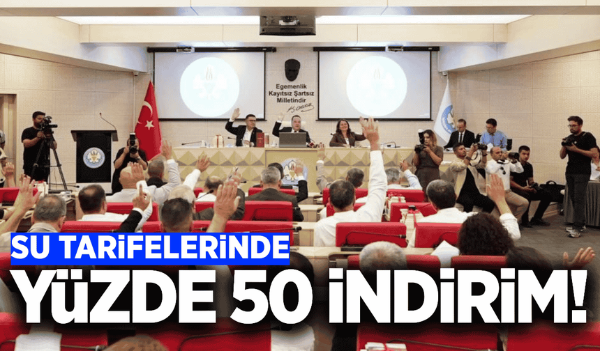 Başkan Dutlulu duyurdu: Su tarifelerinde yüzde 50 indirim!