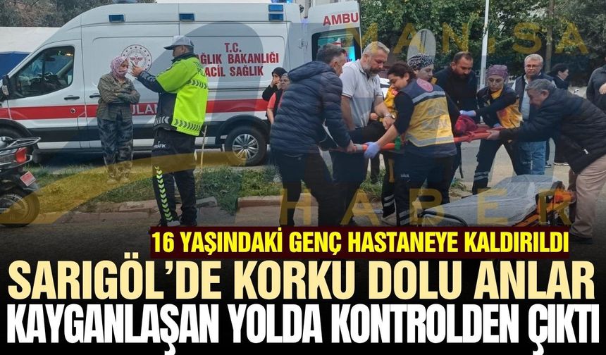 Sarıgöl'de elektrikli motosiklet kazası: 1 Yaralı