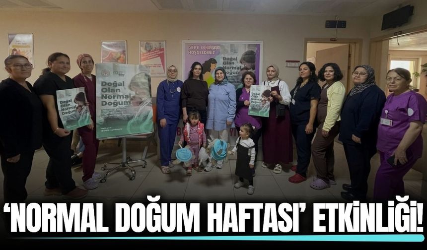Alaşehir’de normal doğuma dikkat çekildi