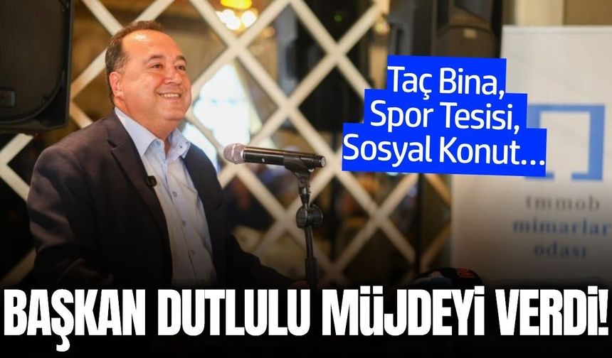 Başkan Dutlulu açıkladı: Manisa’ya yeni spor alanı ve sosyal konut geliyor