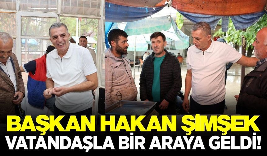Şehzadeler'de "Saha" mesaisi: Başkan Şimşek vatandaşlarla buluştu
