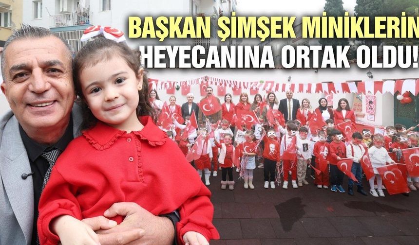 Manisa'da miniklerden 29 Ekim kutlaması
