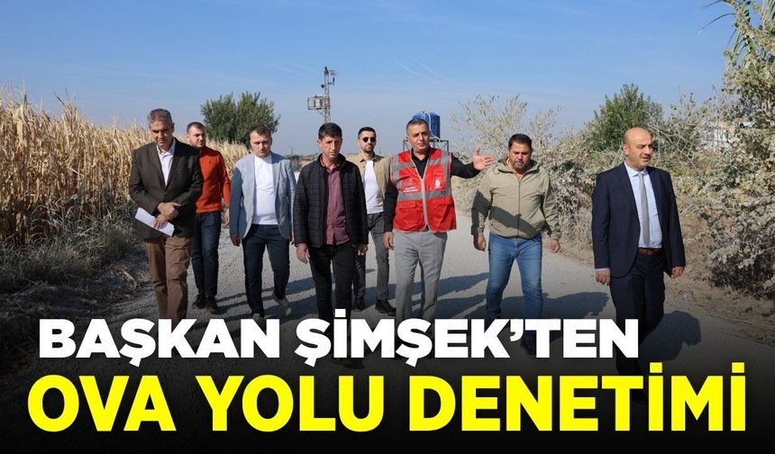 Başkan Şimşek çalışmaları yerinde inceledi