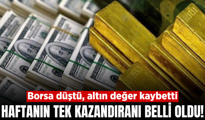Borsa sert düştü, altın geriledi: İşte haftanın kazandıran yatırım aracı