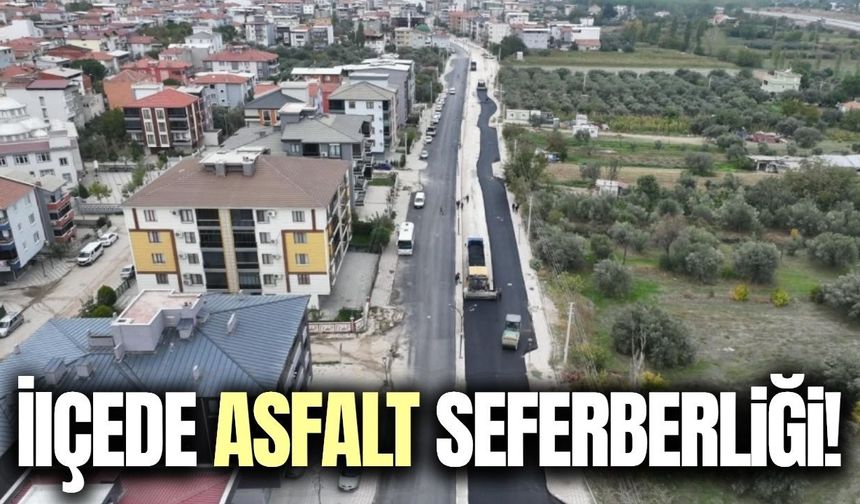 Büyükşehir'de Soma'ya asfalt hamlesi!