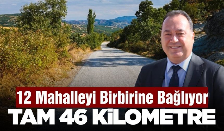 İlçede 12 Mahalleye Ulaşım Sağlayan 46 Kilometrelik Karadaş Yolu Yenilendi