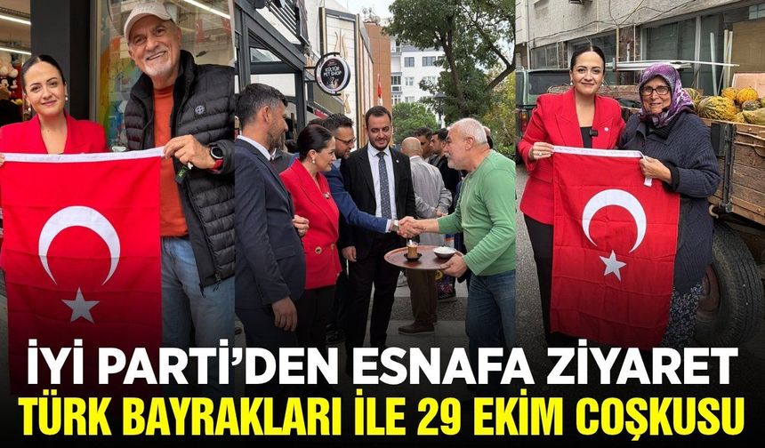 Gözde Aytaç, esnafın Cumhuriyet Bayramını kutladı