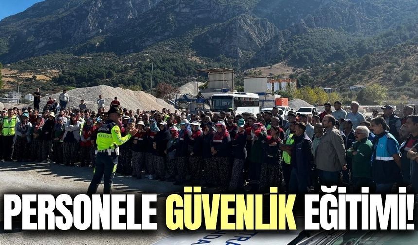 Manisa Büyükşehir personeline jandarmadan güvenlik eğitimi!