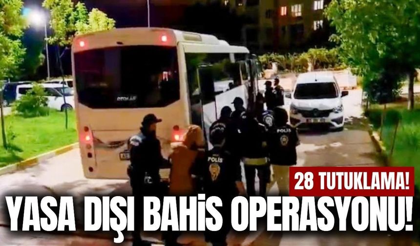 Manisa dahil 6 ilde yasa dışı bahis operasyonu: 28 tutuklama!