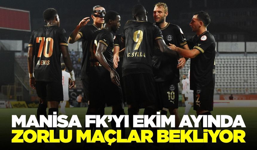 Manisa FK’nın Ekim ayı fikstürü belli: Yoğun mesai var!