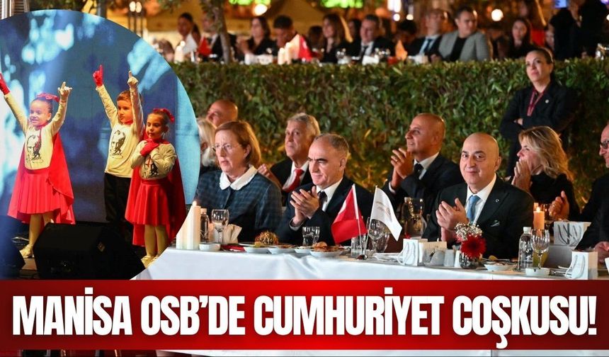 Manisa OSB’de Cumhuriyet coşkusu: Hakan Aysev sahne aldı